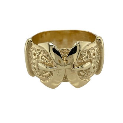 9ct Gold Double Buckle Ring