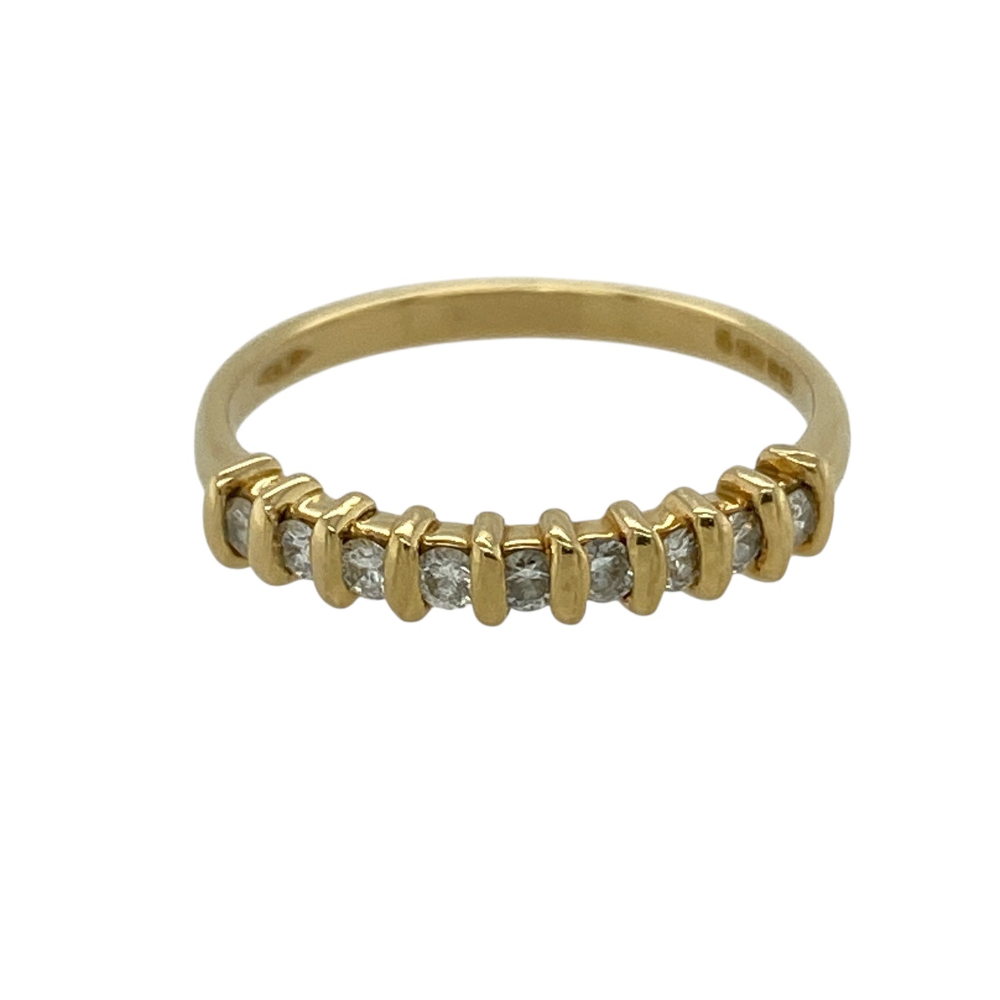 18ct Gold & Diamond Set Band Ring