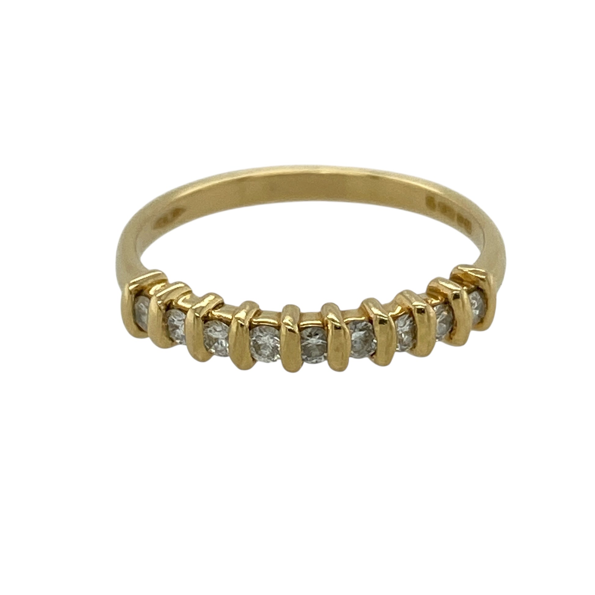 18ct Gold & Diamond Set Band Ring