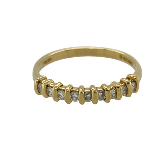 18ct Gold & Diamond Set Band Ring