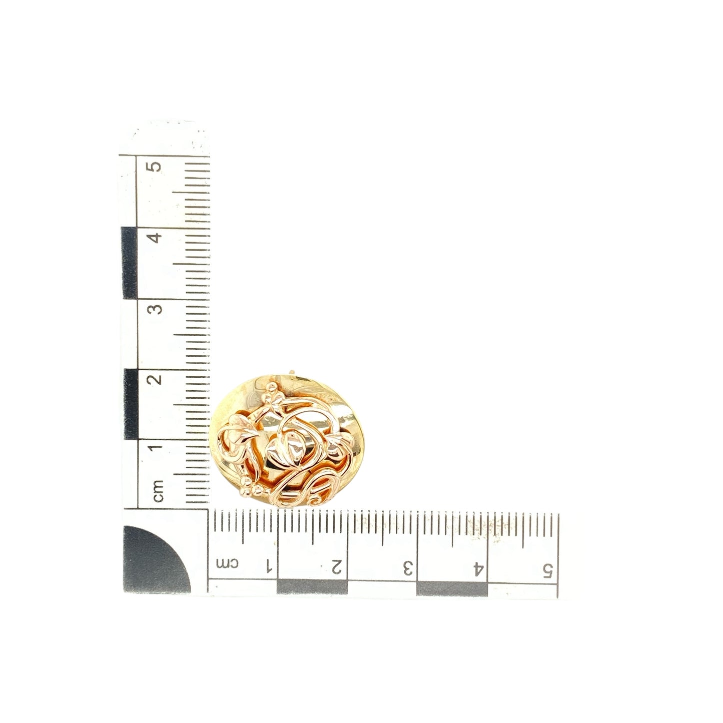 9ct Gold Clogau Tree of Life Round Stud Earrings