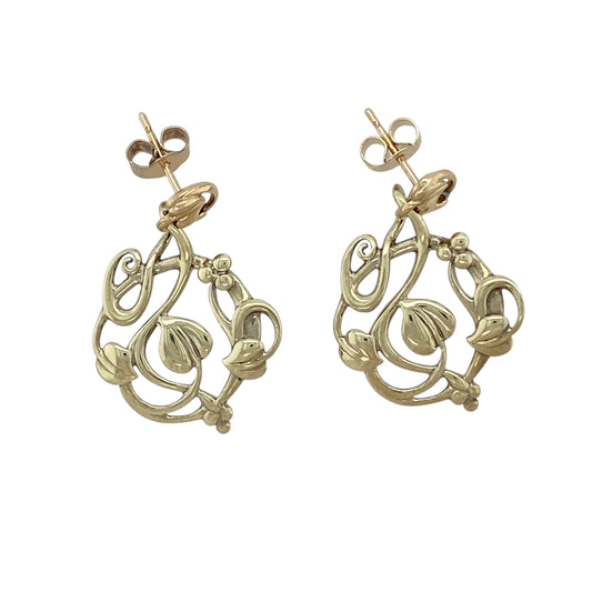 9ct Gold Clogau Tree of Life Drop Earrings