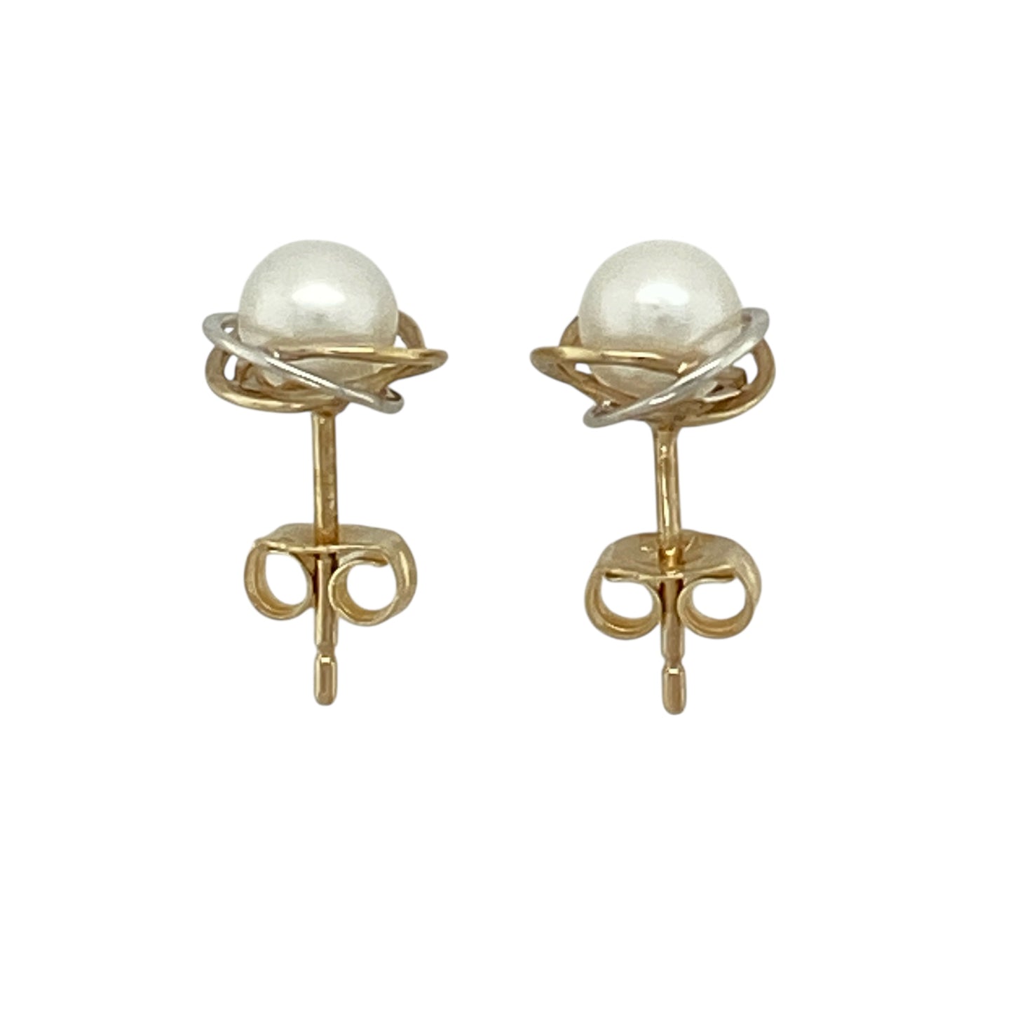 9ct Gold & Pearl Set Stud Earrings
