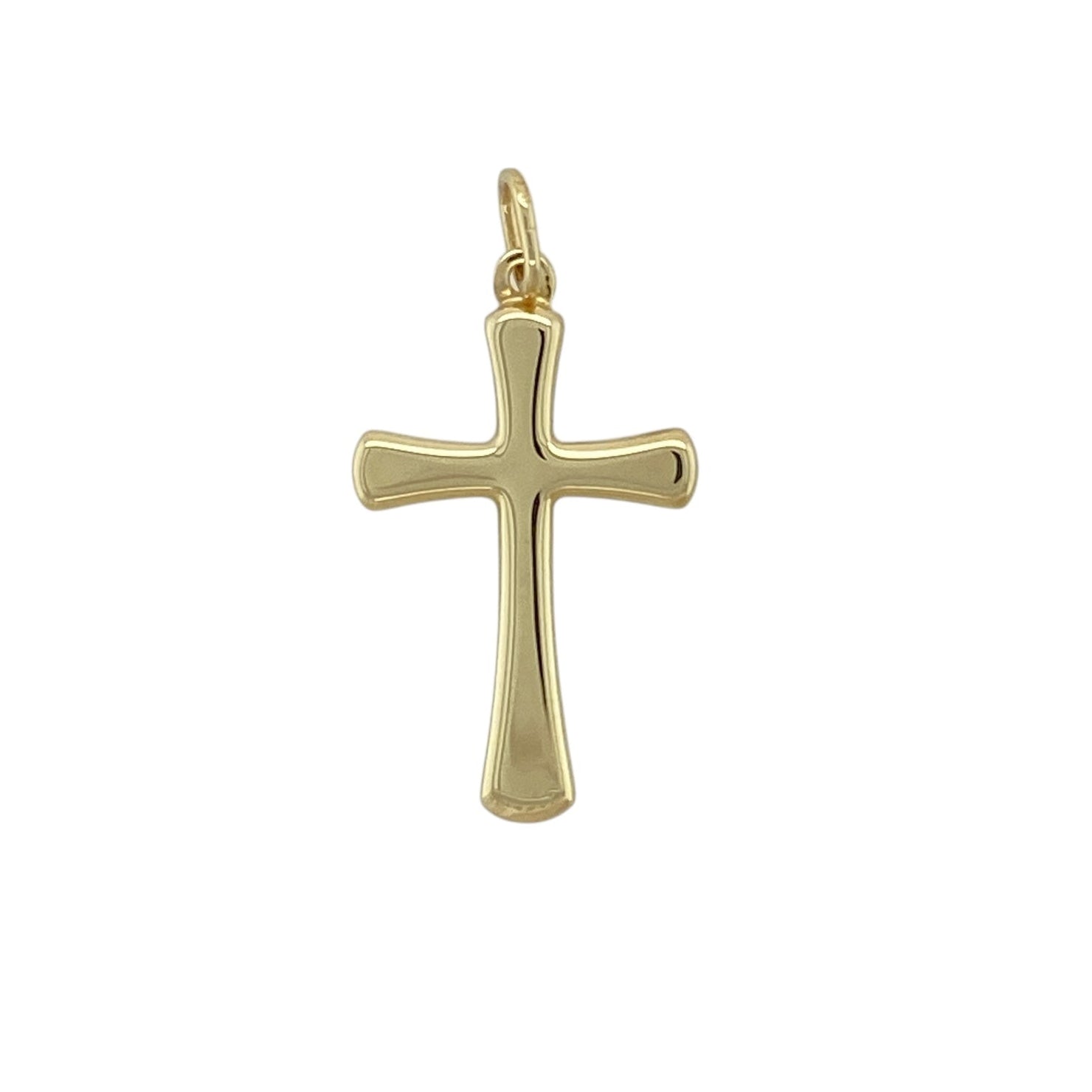 9ct Gold Plain Cross Pendant