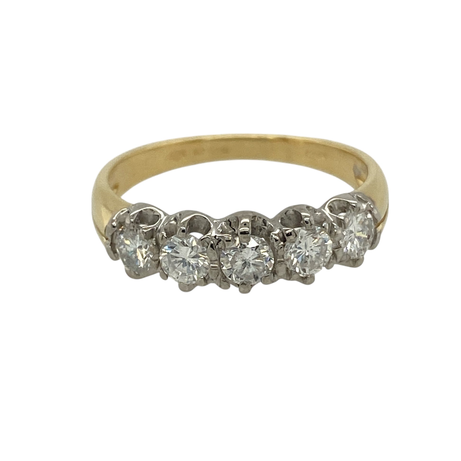 18ct Gold & Diamond Set Band Ring