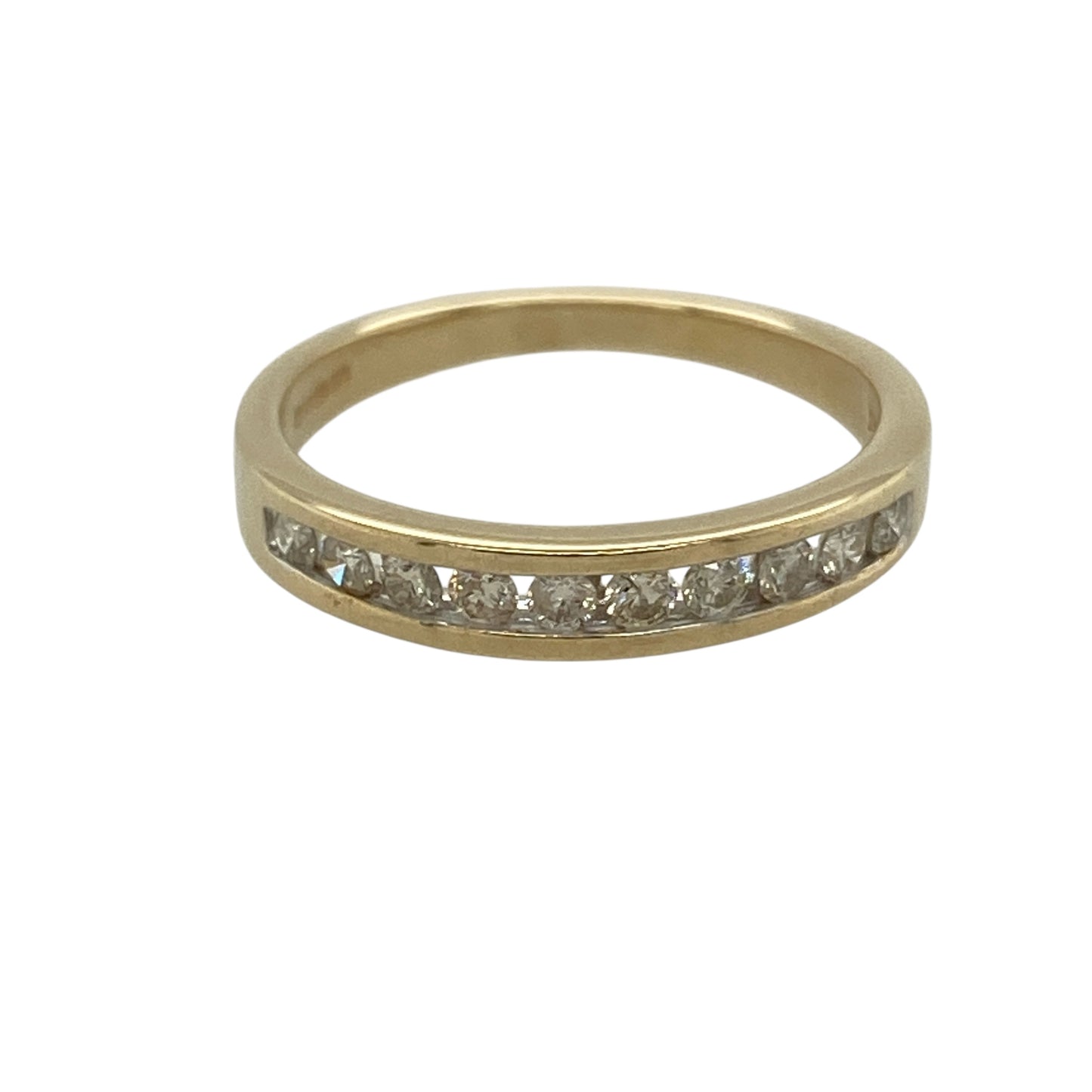 9ct Gold & Diamond Set Band Ring