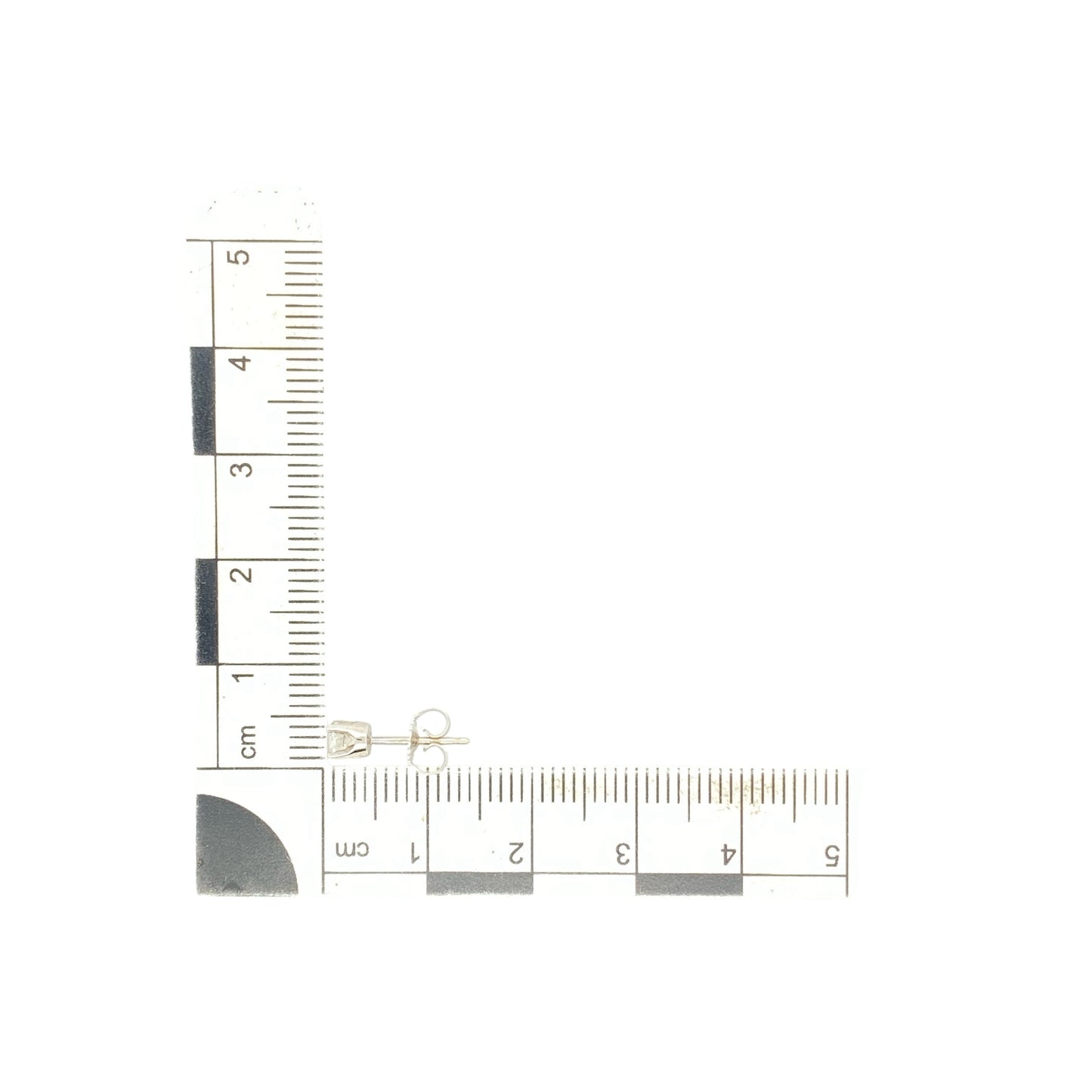 18ct White Gold & Diamond Set Solitaire Stud Earrings