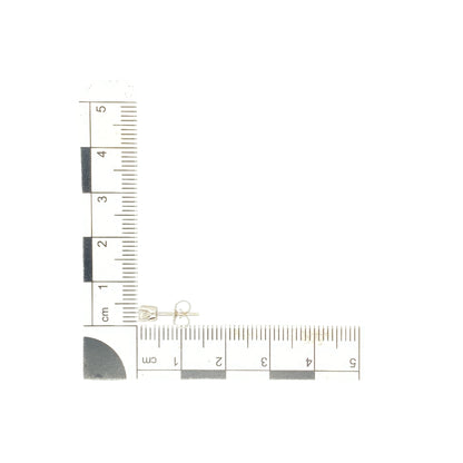 18ct White Gold & Diamond Set Solitaire Stud Earrings