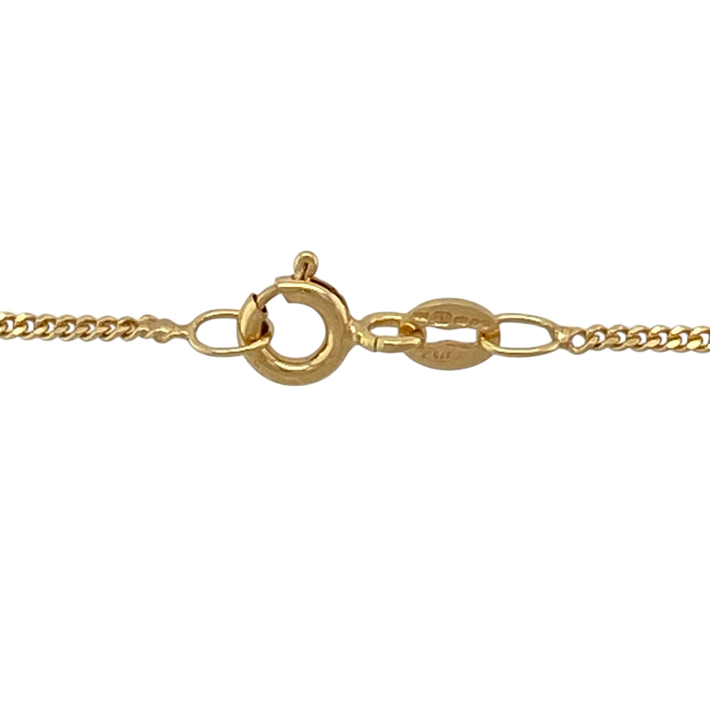 9ct Gold & Diamond Set Bar 18" Necklace