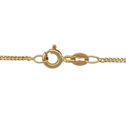 9ct Gold & Diamond Set Bar 18" Necklace