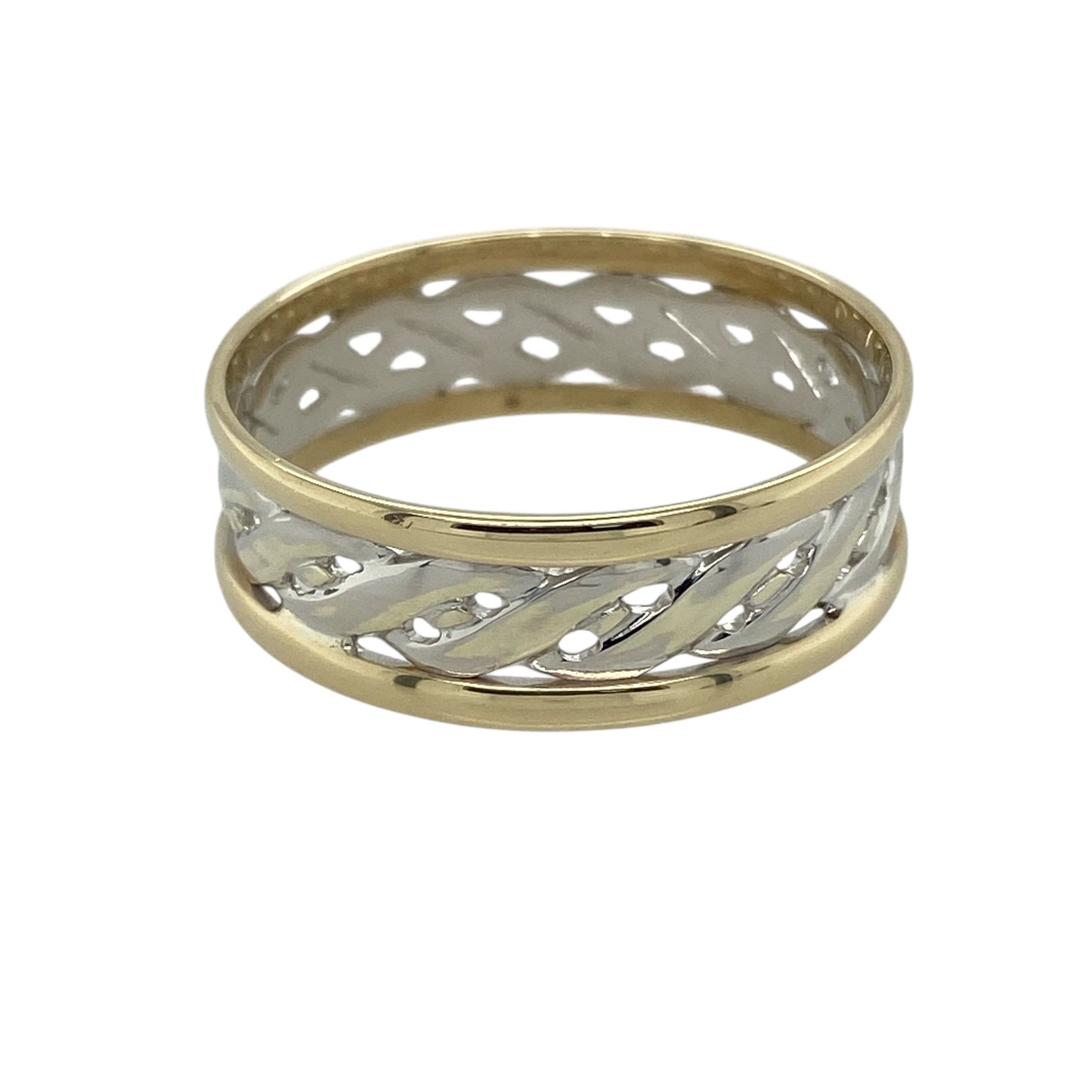9ct Gold Open Celtic Weave Band Ring