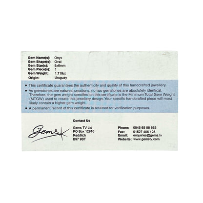 9ct Gold & Onyx Set Ring