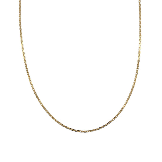 9ct Gold 18" Micro Faceted Belcher Chain
