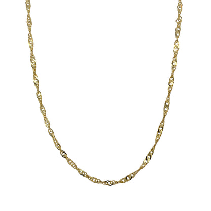 9ct Gold 18" Singapore Chain