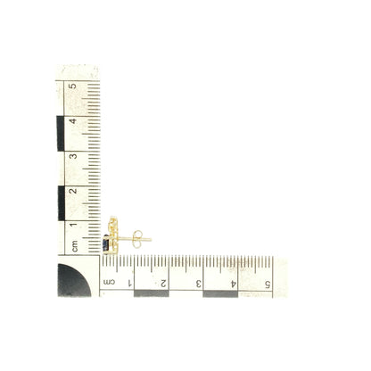 9ct Gold Diamond & Sapphire Set Stud Earrings