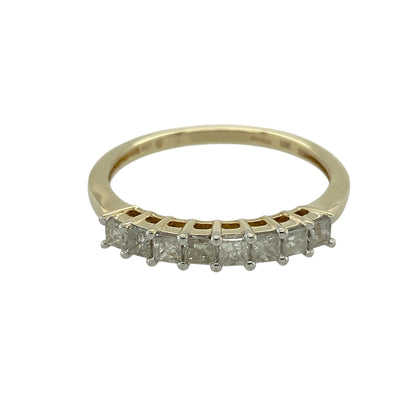 9ct Gold & Diamond Set Band Ring