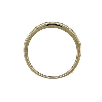 9ct Gold & Diamond Set Band Ring