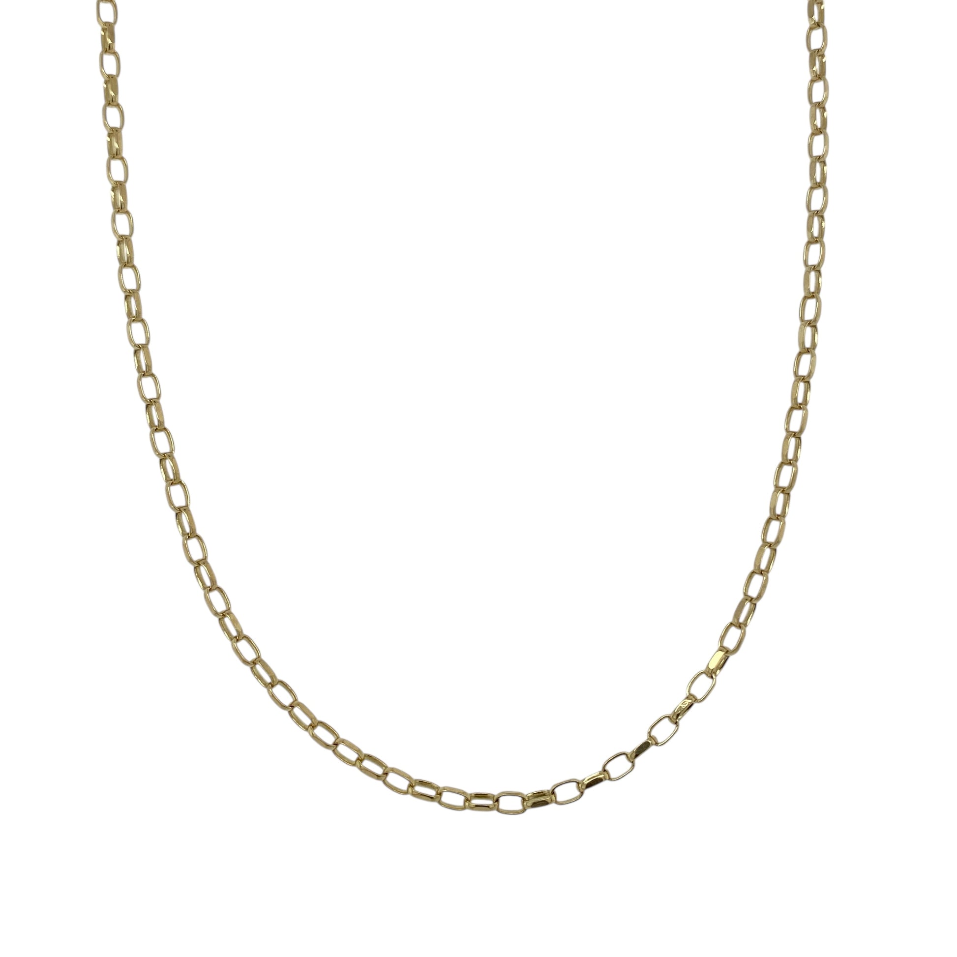 9ct Gold 16" Belcher Chain
