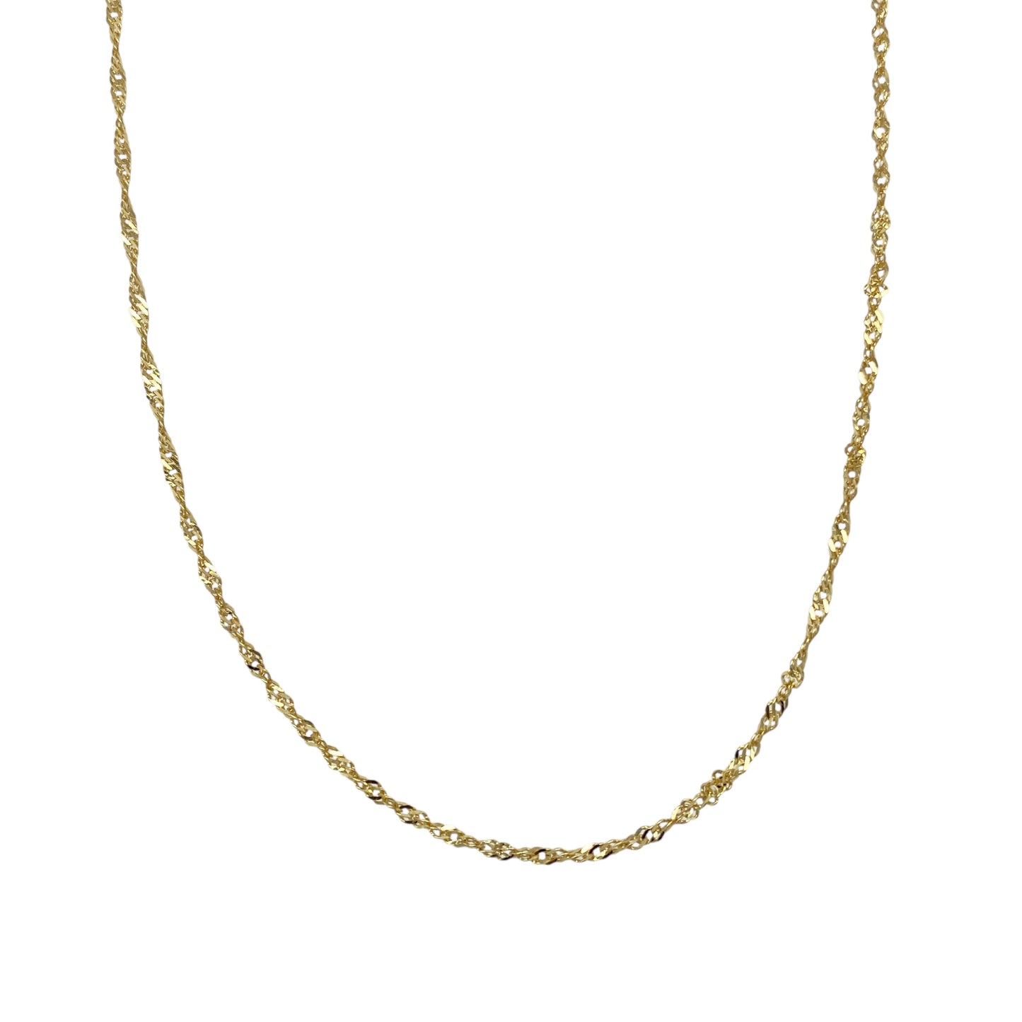 14ct Gold 18" Singapore Chain