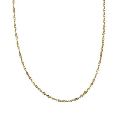 14ct Gold 18" Singapore Chain