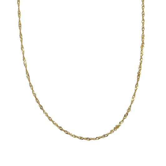 14ct Gold 18" Singapore Chain