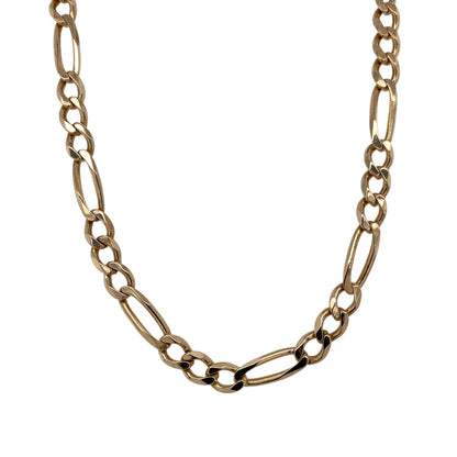 9ct Gold 19" Figaro Chain