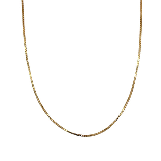 9ct Gold 20" Box Chain