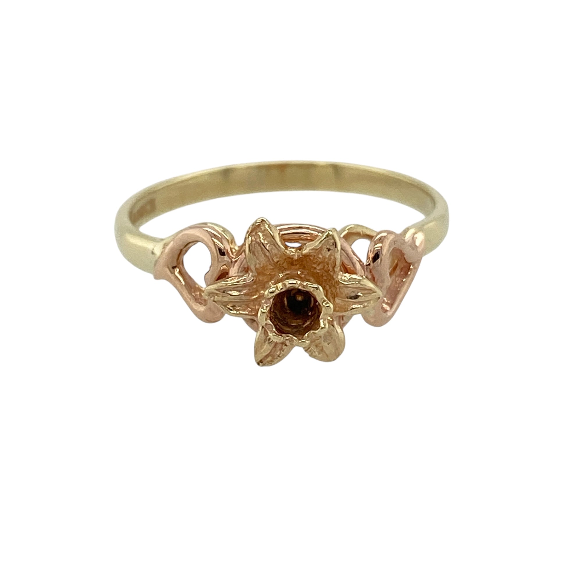 9ct Welsh Gold Daffodil Ring