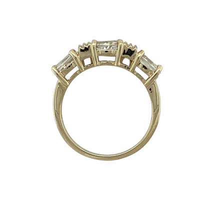 9ct Gold & Glacier Topaz Set Band Ring