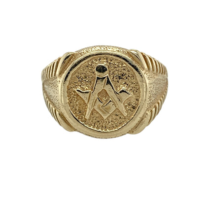 9ct Gold Masonic Signet Ring