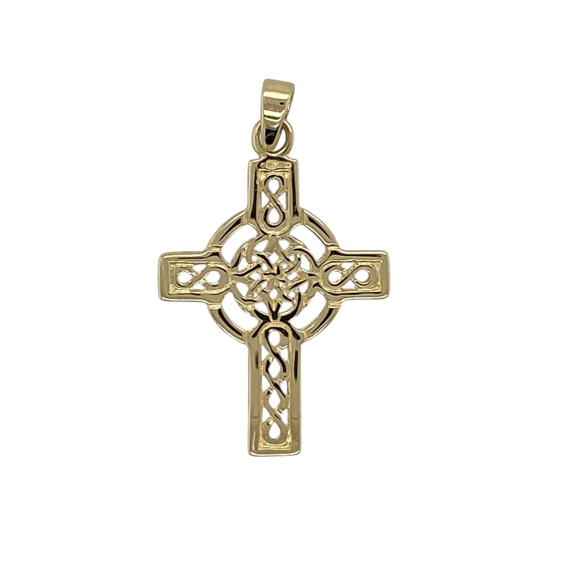 9ct Gold Celtic Cross Pendant