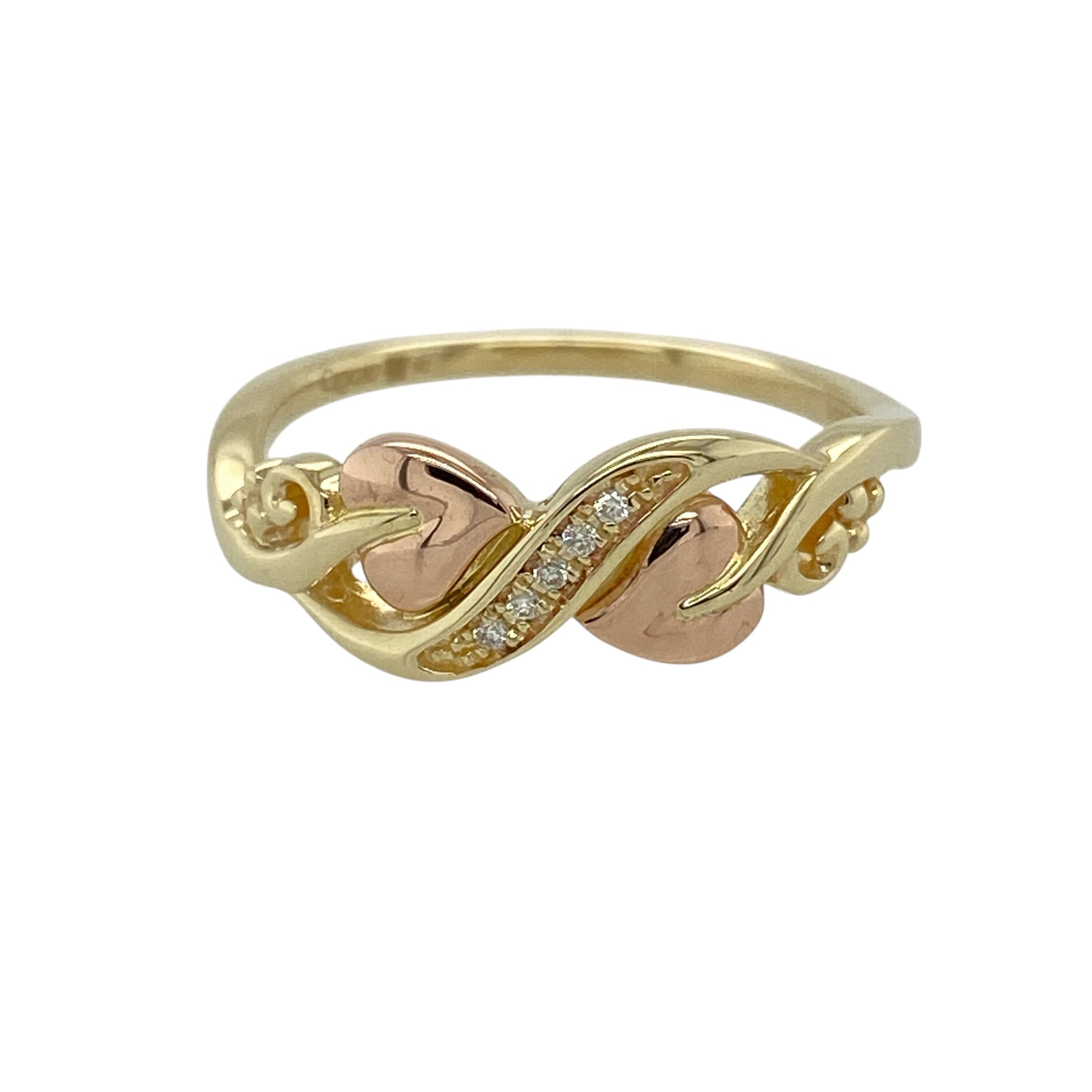 9ct Gold & Diamond Set Clogau Tree of Life Wrap Over Ring