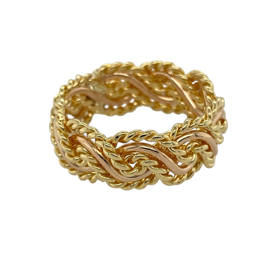 18ct Gold Clogau Twisted Band Ring