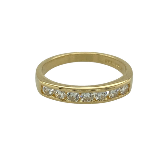 18ct Gold & Diamond Set Band Ring