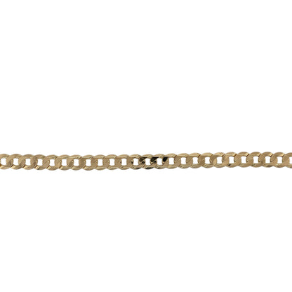 9ct Gold 8.5" Curb Bracelet