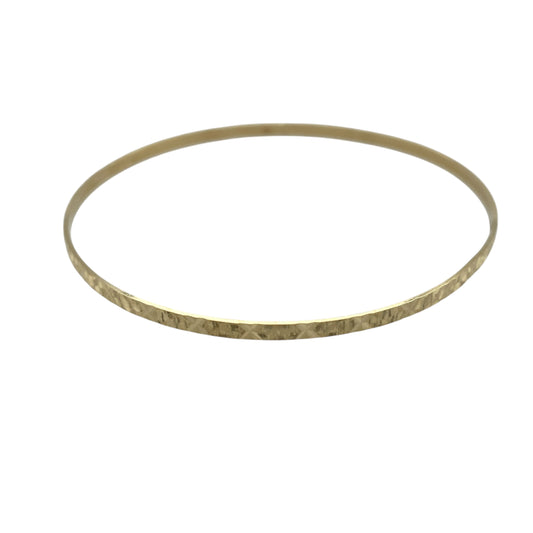 9ct Solid Gold Patterned Bangle
