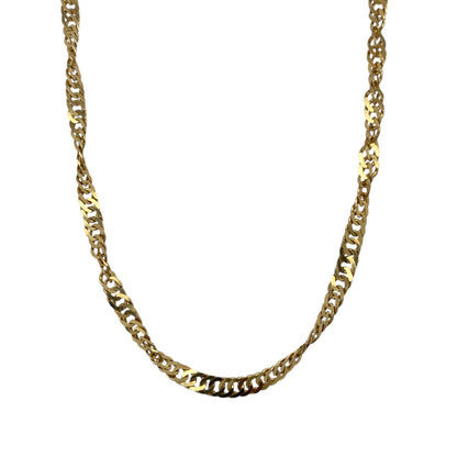 9ct Gold 18" Singapore Chain