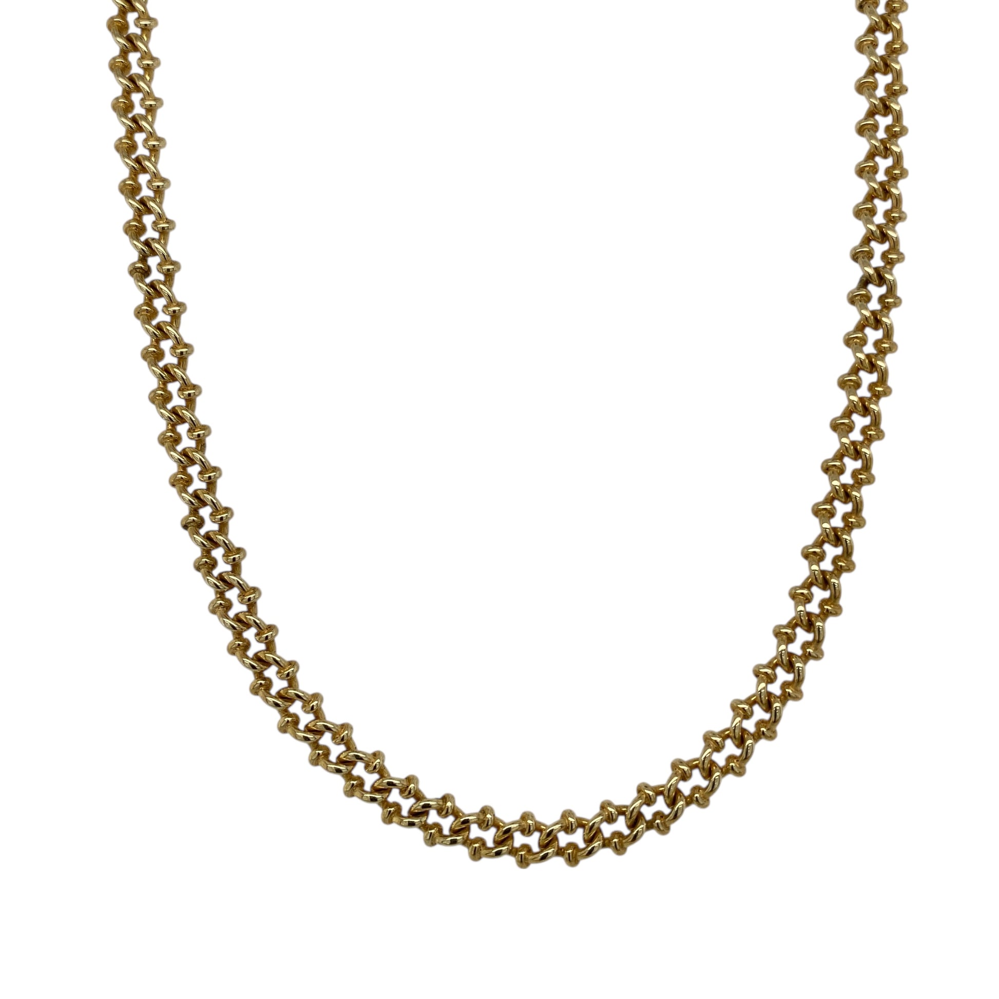 9ct Gold 18" Fancy Curb Chain