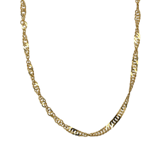9ct Gold 30" Singapore Chain