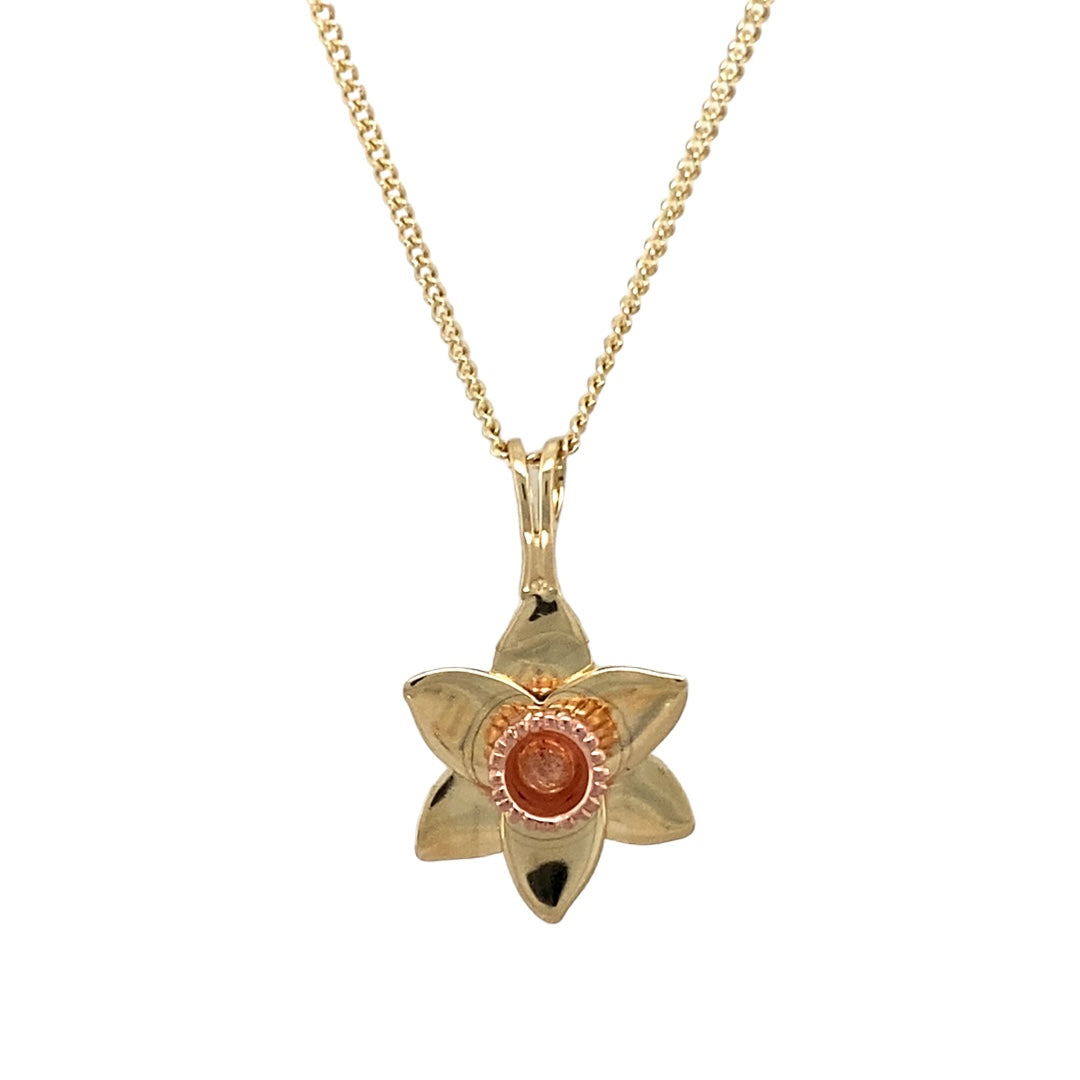 9ct Gold Clogau Daffodil 18" - 22" Necklace