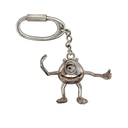 925 Solid Silver Mike Wazowski Pendant/Carabiner Clip