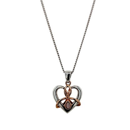 925 Silver & Opalique Set Clogau Lovespoon 18" - 22" Necklace