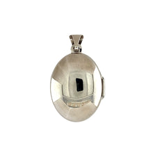 Load image into Gallery viewer, Preowned 9ct White Gold Oval Engraved Locket with the weight 2.10 grams
