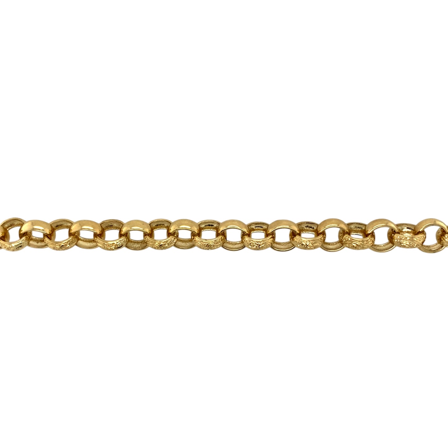 New 9ct Solid Gold 28" Patterned Belcher Chain 71 grams