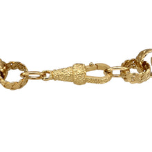 Load image into Gallery viewer, New 9ct Yellow Gold 8.5&quot; Fancy Patterned curb style Belcher Bracelet with the weight 25.20 grams and link width 10mm
