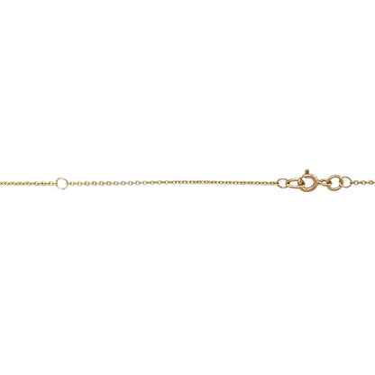 9ct Gold & Lavender Cubic Zirconia Bar 16" - 18" Necklace