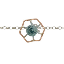 Load image into Gallery viewer, 925 Silver &amp; Blue Stone Flower Clogau 18&quot; - 22&quot; Necklace
