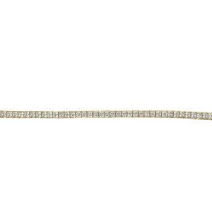 9ct Gold & Cubic Zirconia Set 8" Tennis Bracelet