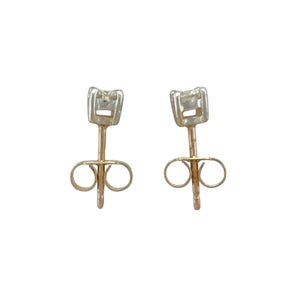 9ct Gold & Diamond Set Stud Earrings