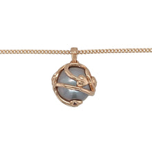 Load image into Gallery viewer, Embrace elegance and symbolism with this pre-owned 9ct rose gold Clogau Tree of Life pendant necklace, featuring a luminous pearl cradled in a flowing vine design—a beautiful representation of life, growth, and enduring beauty:

Design: A lustrous pearl sits at the heart of this pendant, delicately encased in intertwining Tree of Life vines, symbolising strength, renewal, and connection through generations.
Material: Made from 9-carat rose gold, the warm tone enhances the organic feel of the vine design
